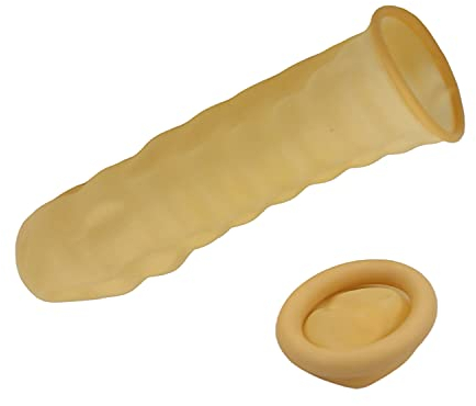 Othmro Einweg-Fingerlinge, Latex, Gummi, industrielle Gummi-Fingermanschette, Handschuhe, Größe L, Gelb, 1000 Stück