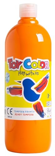 Toy Color Tempera Paint, Orange, 1000 ml | Washable Paints for Kids, Poster Paint
