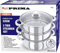 New 22CM Stainless Steel 3 Tier Steamer Cooker Pot Set Glass LID COOKWARE Food
