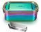 Calm Cozy Brotdose Edelstahl Kinder 800 ml Auslaufsichere Metall Lunchbox Bento Box mit Herausnehmbarer Trennwand Vesperdose Brotbüchse Brotzeitbox für Kinder Erwachsene, Regenbogenfarbe