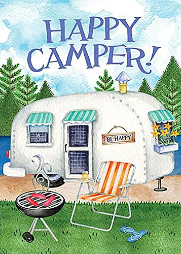 JATOK Diamant-Malerei-Set für Erwachsene, DIY 5D-Diamant-Malerei, Happy Camping, Auto nach Zahlen mit Edelstein-Kunstbohrer, Diamant-Malerei-Kits für Kinder zur Entspannung, Wanddekoration für