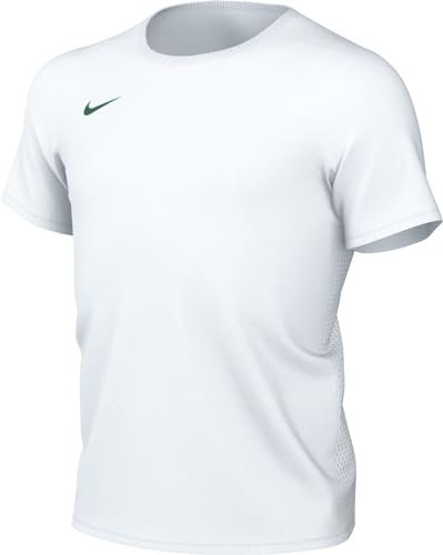 Nike Unisex Kinder Y Nk Df Park Vii JSY T-Shirt, White/Pine Green, S EU
