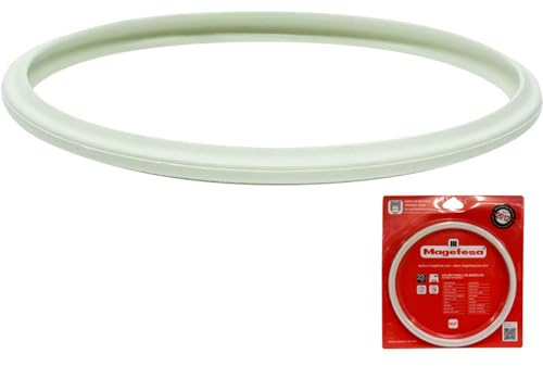 Anakel Home Repuesto Junta de Olla 09REMEJUSII Compatible con Olla Express Magefesa para Modelos Fabricados hasta 2012 | Goma Olla, Silicona, Blanco, Ø22cm