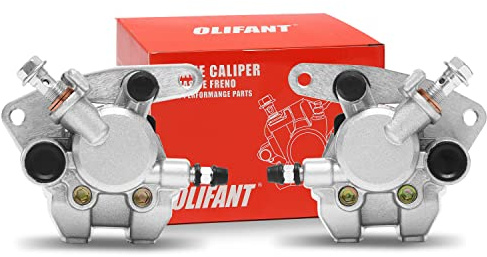 Front Brake Calipers for Yamaha Warrior 350 Kodiak 400 450 Big Bear 350 400 | For Yamaha Grizzly 350 400 450 Raptor 125 350 660 Bear Tracker 250 Banshee 350 Bruin 350 250 Blaster 200