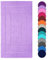 Lashuma Badevorleger 50x90 cm Waschbar Serie: London, Lila - Flieder schnelltrocknend