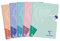 Clairefontaine 306227C - Packung mit 5 Heften / Collegeblöcken, DIN A4, 80 Blatt 90g liniert mit Doppelrand, Lineatur Nr. 27, Pastellfarben sortiert, 1 Pack