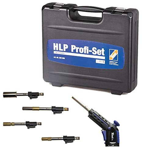 TECHNOLIT Lötpistole HLP Profi-Set 7-teilig, 5 Brenner, für alle Temperaturen und Gase