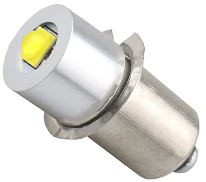 VOANZO LED-Taschenlampe, 6 V, weißes Licht, 3 W, P13,5S, 150–200 Lumen, energieeffizient, Touch-Steuerung, Ersatz für Dewalt & Magnite LED-Taschenlampe, 2 Stück
