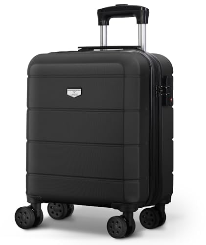 LUGG 15 Inch Jetset Lightweight Travel Cabin Bag Carry On Approved Suitcase ABS Shell Protection Water Resistant & Safe Locking System Easyjet Free Under seat Luggage (45x33x20cm)