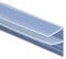 Shower Screen Door Seal Glass Strip Replacement for 6-12mm, 2M Soft Rubber Shower Screen Window Gap Seal Strip for Curved and Vertical Door (F-8MM)