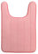 Lifup Tapis Contour WC Doux en Molleton de Corail Antidérapant, Tapis de Toilette WC Absorbant, Tapis Salle de Bain Lavable en Machine Rose 50 x 80 cm