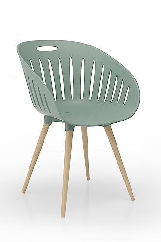 Topstar T2023 OUTDOOR (2er-Set) Buche - Eiche gebeizt / Schale olive