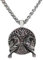 Danwinty Wikinger Halskette Herren Odin Raven Anhänger Edelstahl Halskette mit 60cm Kette Silber Wikinger Schmuck Nordische Mythen Keltischer Amulett Geschenk für Männer
