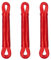 Relaxdays Lot de 3 Cordes à Linge, 20 m, Noyau en Polyester, PVC, Extra Solide, à Tendre, Rouge
