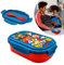 Paw Patrol Sandwichbox für Kinder, auslaufsicher, wiederverwendbar, Reise-Lunchbox, Lebensmittelaufbewahrungsbehälter mit 2 Fächern und Besteck, BPA-frei, mikrowellen- und spülmaschinenfest, ab 3