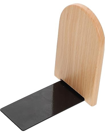 HOMSFOU Bücherstand Büro-buchstützen Regale Buchstützen Moderne Buchstützen Desktop-buchstützen Desktop-buch-organizer Strapazierfähige Buchstützen Student Buchhaltung Rutschfest Holz
