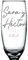 Cocholate Verre à champagne personnalisé – Flûtes à champagne personnalisées pour mariés en verre – 210 ml – Cadeau de mariage, célébration, mariage d'or ou noces d'argent (Firma, 1)
