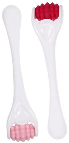 KOMBIUDA 2stücke Silikon Gesichtsroller Und Augenroller Mini Massage Roller Für Gesicht Und Augen Ergonomisch Wiederverwendbar Für Anwendung Mit Cremes Für Zuhause Und Reisen