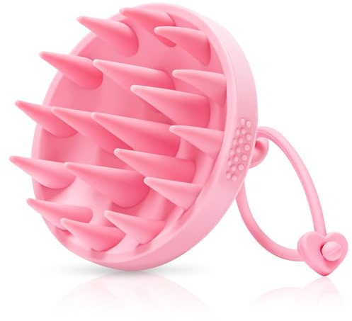 Alyvisun Brosse Massage Cuir Chevelu, Brosse en Silicone Douce pour la Relaxation et la Propreté de la Tête, Exfoliation pour le Cuir Chevelu