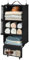 GRANNY SAYS Hänge Organizer mit 3 Fächern, Koffer Organizer Hängend, Faltbare Kleiderschrank Organizer Hängend, Tragbares Reiseregal, Schwarz Hängeorganizer Schrank, Portable Hanging Travel Organizer
