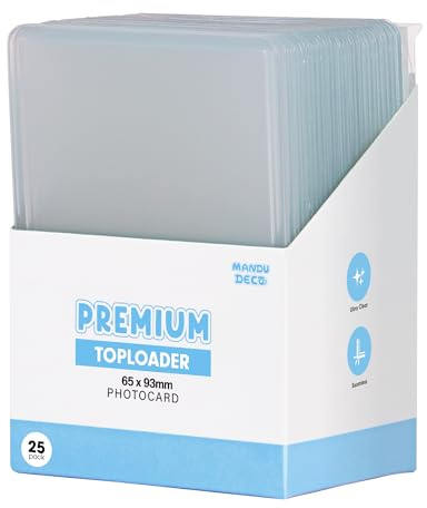 Mandu Deco Toploader für Kpop Album Fotokarten, 6,3 x 8,9 cm, 25 Stück