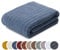 liebling Badetuch Luxus Bio Baumwolle, Serie Marseille, 770 gr. / m², 100 x 150 cm, Ökotex, 60 Grad, saugstark, schnelltrocknend, Farbe: blau