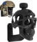 Qikam Skull Helmet Holder | Wall Mounted Motorcycle Helmet Holder | Gothic Skull Helmet Display Stand | Creative Motorcycle Helmet Rack | Multi-Uses Helmet Hanger for Helmet and Jacket
