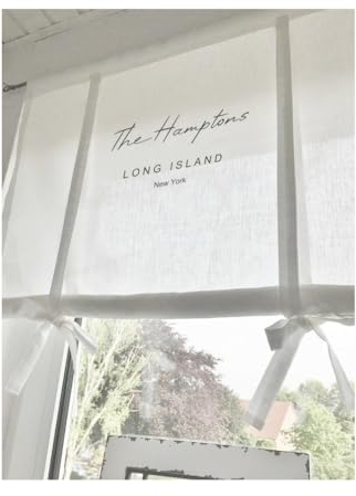 Shabby Raffrollo The Hamptons Vintage bedruckt Vorhang Gardine Antik Shabby Chic viele Größen