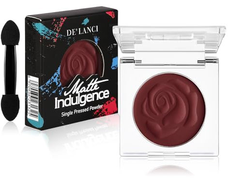 Burgundy Lidschatten Einzelpalette mit Applikator – Elegante Matte Rottöne für Zeitlose und Anspruchsvolle Looks – Hochpigmentiert, Langanhaltend, Wasserfest