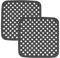 Silicone Air Fryer Liners 2 Pack Reusable Non-Stick Dual Basket Air Fryer Liner Mats for Double Drawer Dual Air Fryer and Steaming Basket Accessories Heat Resistant (Square)