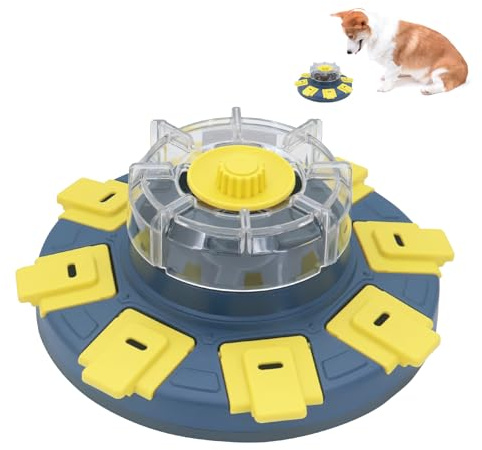 Interaktives Hunde-Puzzle-Spielzeug, Slow Feeder, Hundeleckerli-Puzzle für kleine und mittelgroße Hunde, Leckerli-Spender für große Hunde, ideal für IQ-Training und Unterhaltung
