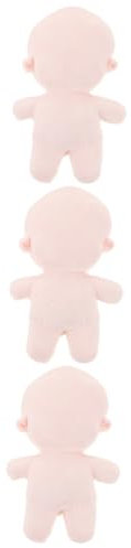 IWOWHERO 3St Körperpuppe Puppen Kleidung Puppen Klamotten Puppenbastelanleitung für puppenkleidung Puppenkunst Plüschpuppe leeres humanoides Stofftier Puppe für DIY PP Baumwolle