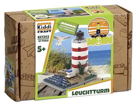 KIDDICRAFT KC1302 Kleiner Leuchtturm - Klemmbausteine Set Moin, maritim