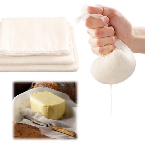 4 delar återanvändbar nötmjölkpåse, mjölkväskor för sil, ostpåse för silning av juice mandel sojamjölk dumpling fyllningar (60 cm)
