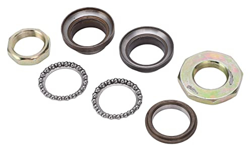 Kit de Roulement de Tête de la Tige de Direction de la Fourche Avant avec Alliage en Acier, S'adapte à la Plupart GY6‑50/60 / Karts, Scooters, VTT, UTV, Motos, pour un Shock à
