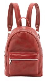 Viola Castellani Damen Rucksack Echtem Leder, Italian Umhängetasche Tasche Damen 23x29x13cm NAN-4460 Rot