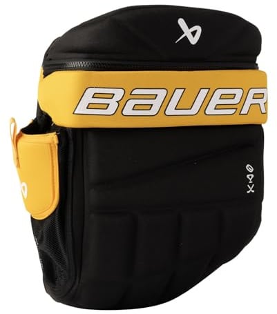 Bauer Handschuh Rucksack Boston schwarz-Gold ca. 23x14x28cm für Eishockey und Inlinehockey