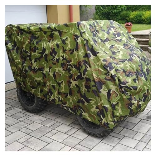 Motorradabdeckung Für Quad Bike 190T Camouflage Abdeckung Camouflage ATV Abdeckung Fahrzeug Strand Schutz Abdeckung Motorrad Garage Plane(L (200x95x106cm))