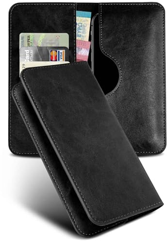moex Purse Case für Oppo Reno15 Pro 5G Handytasche mit Geldbörse, Klapphülle aus PU Leder mit Kartenfach, Flip Case Schutzhülle 360 Grad Rundumschutz Booklet Lederhülle, Schwarz