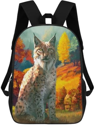 Autumn Lynx Leichter Schulrucksack, Lässiger Tagesrucksack Für Jungen/Mädchen/Teenager 17inch