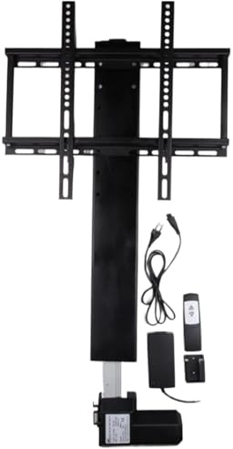 Sollevatore per TV 1000N TV Lift telecomando motorizzato corsa 800mm motore elettrico CC al plasma supporto sollevatore armadio staffa di montaggio per casa e ufficio(500mm stroke)