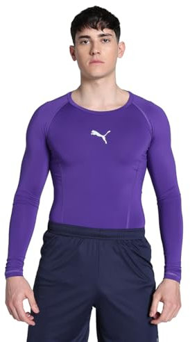 Puma Liga Baselayer Tee Ls Maglia A Manica Lunga, Viola (Prism Violet), XXL Uomo