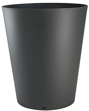 Ondis24 Pflanzkübel Blumentopf Tokyo, Twin-Konzept, robuster Kunststoff (D60 cm, Anthrazit)