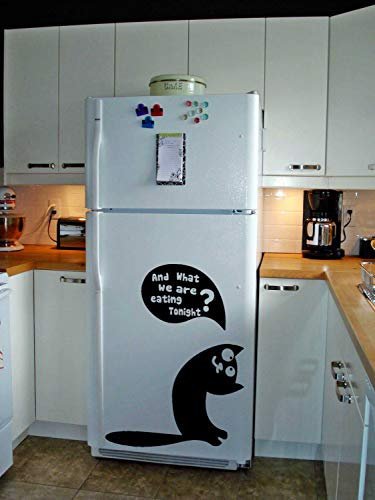 Kitchen Fridge Door Vinyl Cute Sticker - The Funny Die Cut Set Art Food Refrigerator Freezer Decal - Removable Label Skin Stick Peel Mural