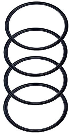 4 Pack - 30 oz Replacement Rubber Lid Ring, 3.7 Inch Diameter Gasket Seals, Black Lid Gasket Rings for Insulated Stainless Steel Tumbler fits Yeti, Ozark Trail, Beast and Renowned Brands