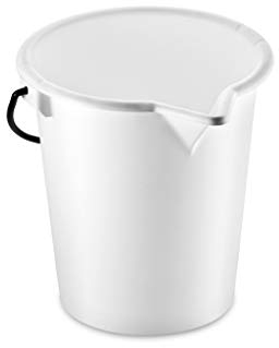 thermohauser Seau gradué en polyéthylène basse densité avec bec verseur Diamètre 28 cm 10 l