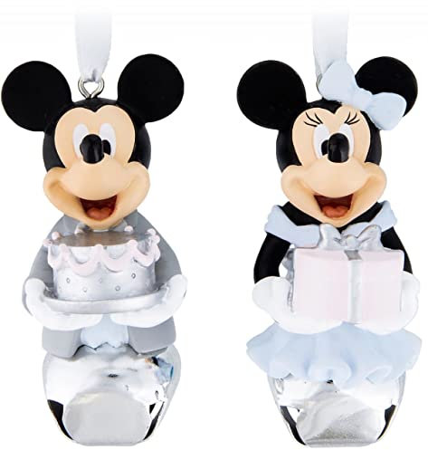 Disney Parks Exclusive - Decorazioni per albero di Natale, motivo: Minnie e Topolino, set di 2