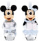 Disney Parks Exclusive - Decorazioni per albero di Natale, motivo: Minnie e Topolino, set di 2