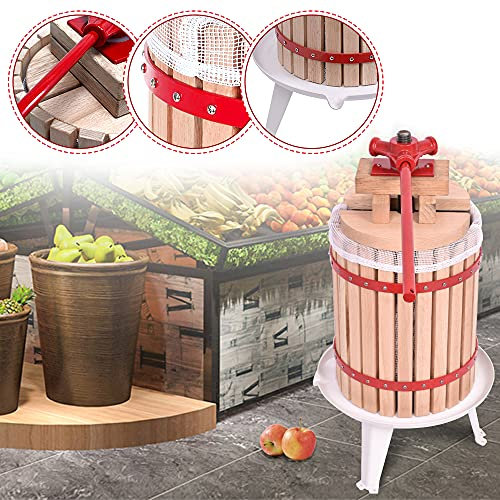 Asina 18L Obstpresse inklusive Pressnetz, Manuelle Maischepresse Saftpresse, Fruchtpresse (18L Obstpresse)