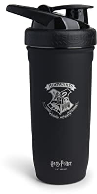 Smart Shake Reforce Stainless Steel Harry Potter Hogwarts Crest Shaker Bottle (900 ML /30oz) | Light Weight Resistance Sports Shaker Bottle with a Soft Lid | Leakproof, BPA Free & DEHP Free